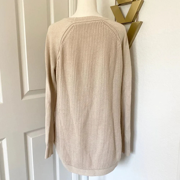 RD Style Ivory Cream Crew Neck Knit Sweater - Picture 6 of 10